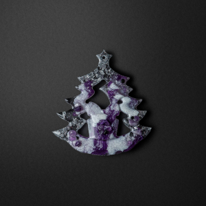 Christmas tree toy with amethyst "Christmas Tree" collection "Stories"
